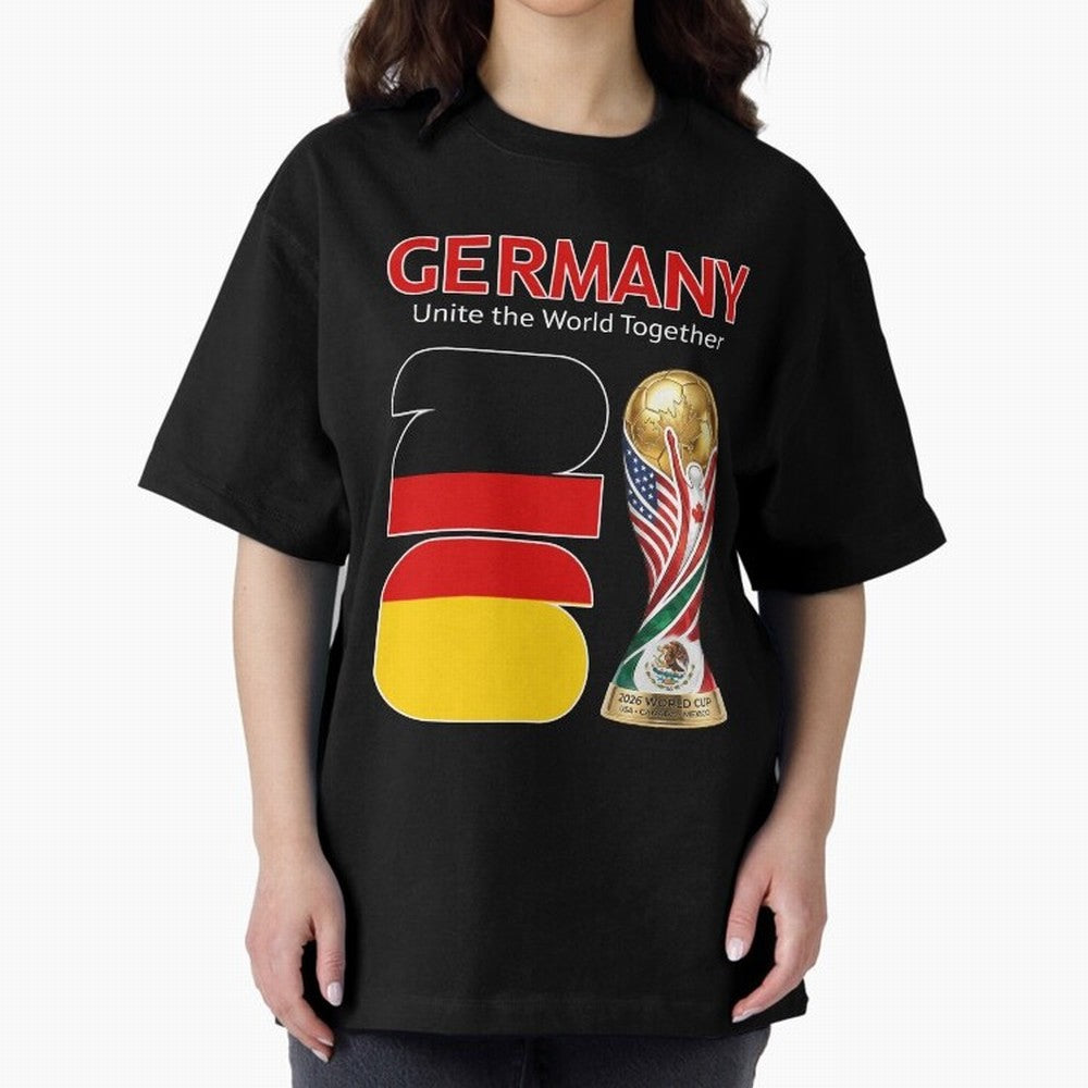 World Cup 2026, IMG 031, GERMANY 001 Oversized T-Shirt Bring World Football Passion into FIFA World Cup 2026 Highlighting Neymar, Haaland and Cristiano Ronaldo, Brazil Energy, Retro Football Energy, Iconic Rivalries, Trophy Chase Drama and Stadium