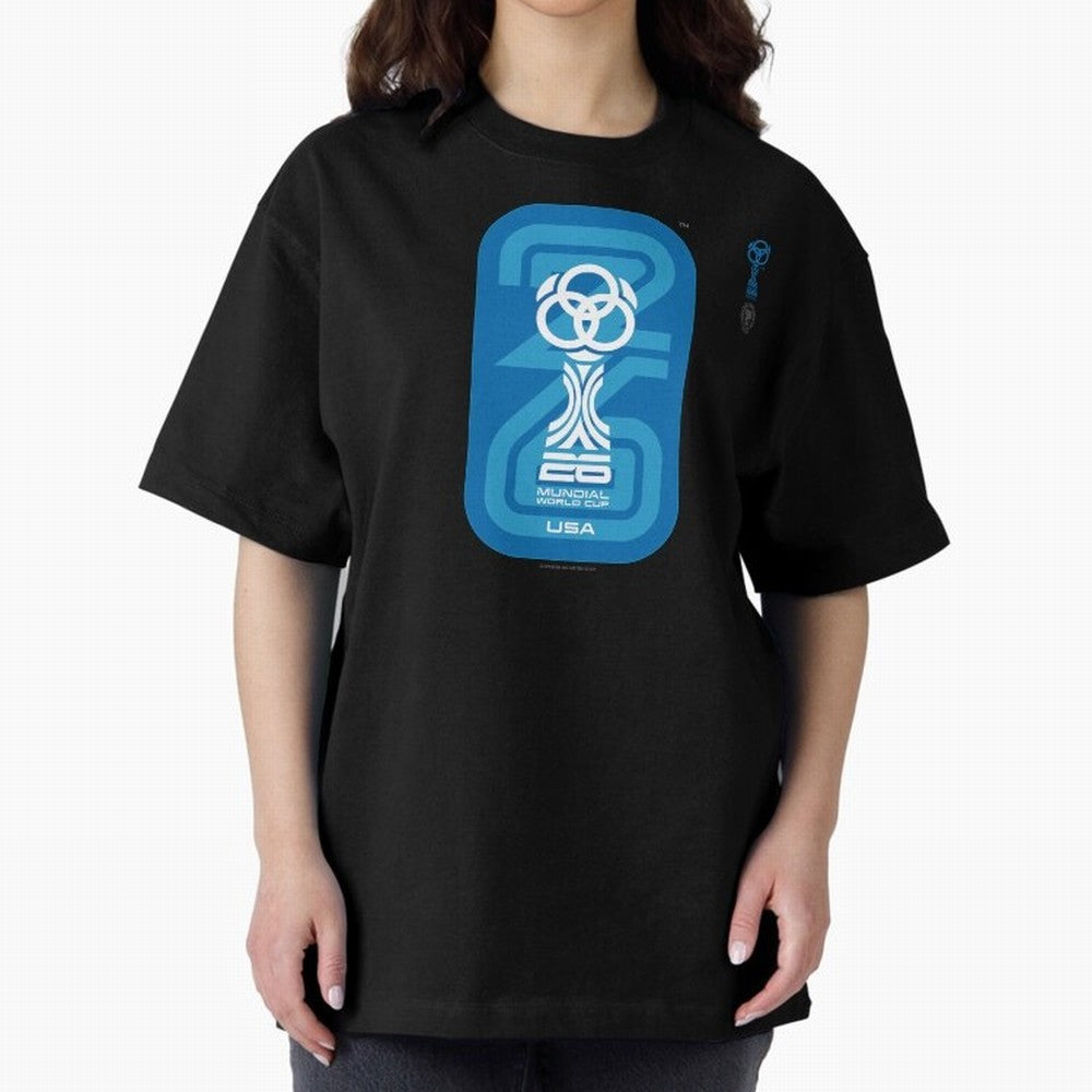 Mundial 26 USA Fan Trophy ¨C Retro Soccer World Cup Inspired Graphic ¨C Modern Football Art Design Oversized T-Shirt Capture Stadium Memories from Match Day Hype around FIFA World Cup 2026 Group Stage, CR7, Germany, Worldwide Fan Energy, Dramatic