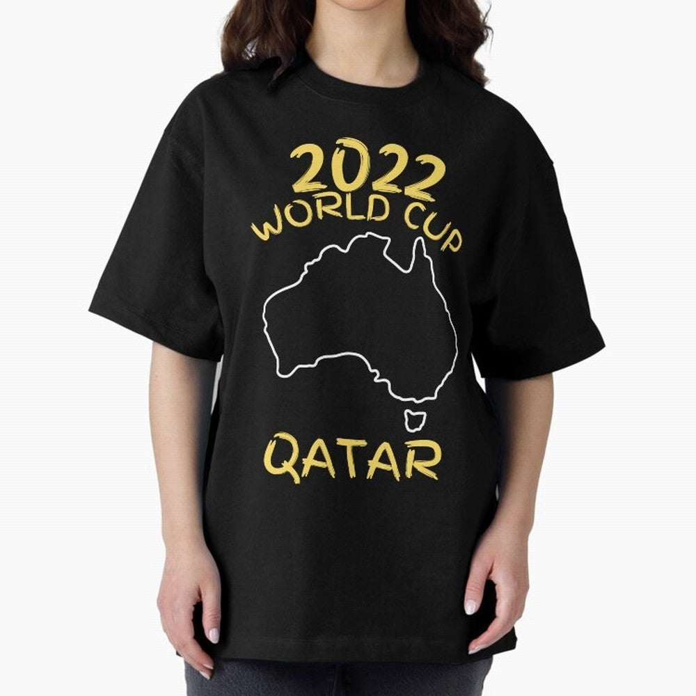 Socceroos World Cup 2022 Qatar Oversized T-Shirt Make the Season About Match Day Hype around FIFA World Cup 2026, Messi, Portugal, Match Day Excitement, Supporter Culture, Golden Goals and Global Football Passion; Perfect for Supporters Who Want