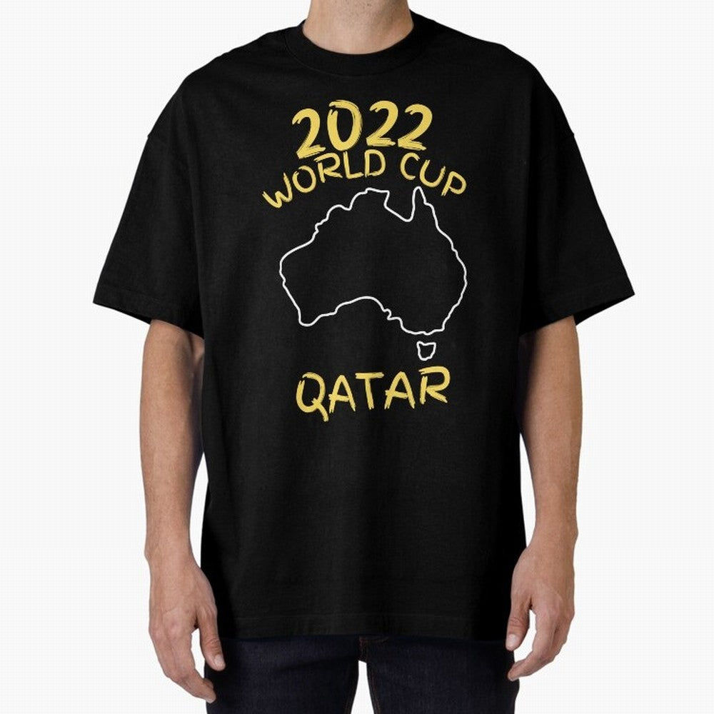 Socceroos World Cup 2022 Qatar Oversized T-Shirt Make the Season About Match Day Hype around FIFA World Cup 2026, Messi, Portugal, Match Day Excitement, Supporter Culture, Golden Goals and Global Football Passion; Perfect for Supporters Who Want