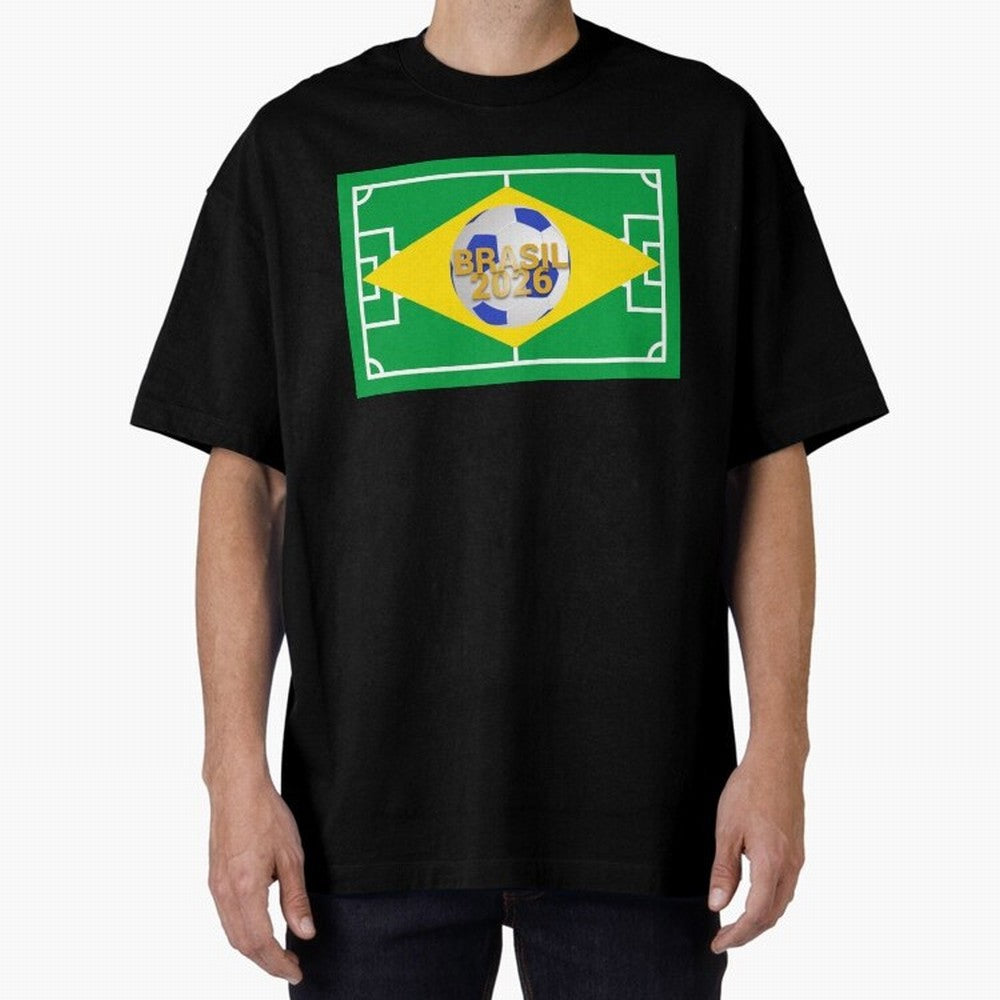 Brazil World Cup 2026 Oversized T-Shirt Carry Match Day Hype around FIFA World Cup 2026 Group Stage, Mbappe and Neymar, Brazil, Portugal and Argentina, Tournament Hype, Historic Matchups, Family Viewing Parties and Global Sports Pride; Perfect for