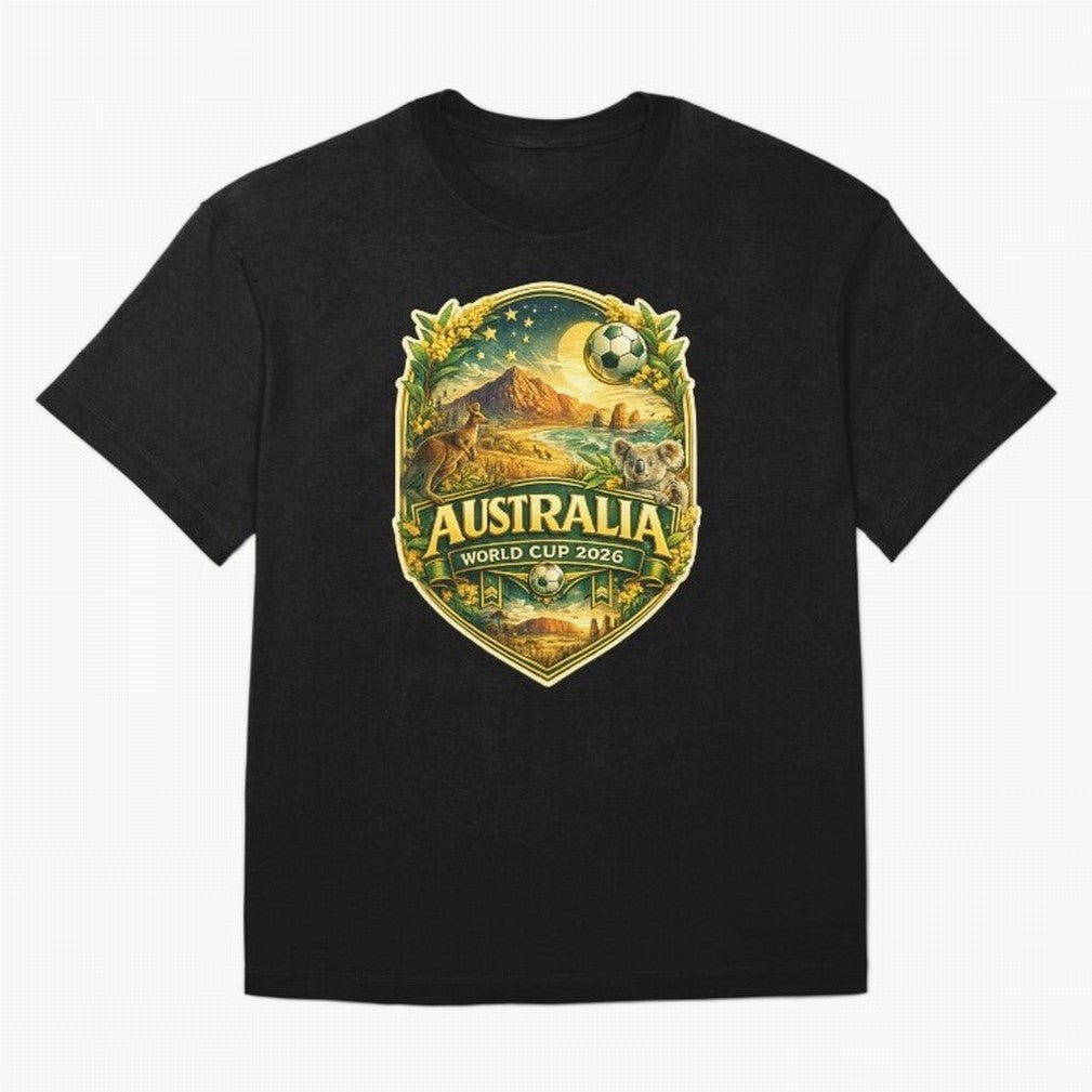 Australia FIFA World Cup 2026 Great Barrier Reef Outback Kangaroo Coast Oversized T-Shirt Bring Legendary Rivalry Energy to the FIFA World Cup 2026 Journey through CR7 and Messi Highlights, France Pride, Fan Favorite Moments, National Team Passion,