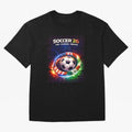 North America Soccer 2026 Shirt, Soccer 26 USA Canada Mexico Fan Tee, United 2026 Soccer Graphic Oversized T-Shirt Live for the Drama of FIFA World Cup 2026 Spirit, Celebrating Brazil, CR7, Fan Favorite Moments, National Team Passion, Big Match