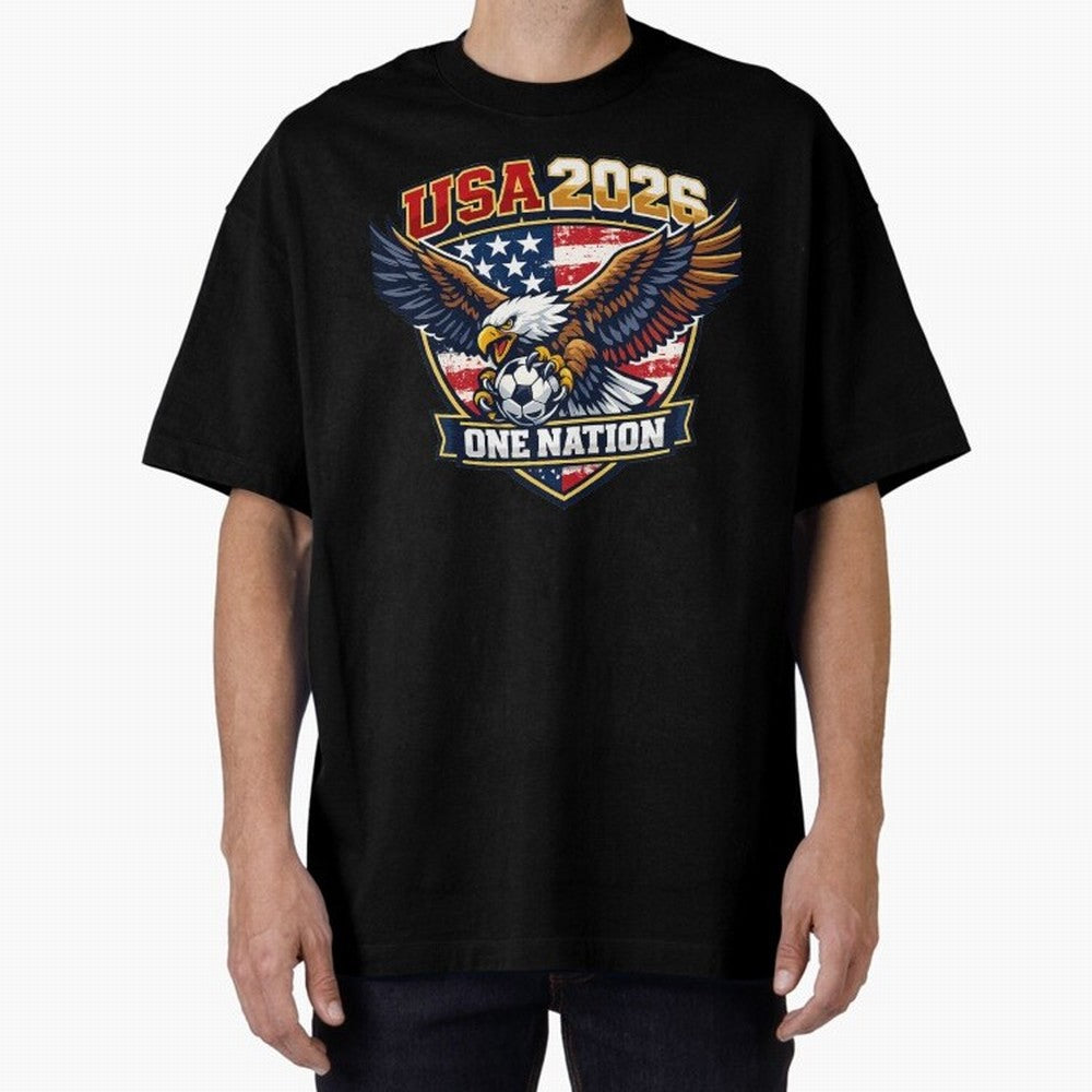 USA Canada Mexico Soccer Cup Oversized T-Shirt Carry Match Day Hype around FIFA World Cup 2026, Cristiano Ronaldo, Haaland and CR7, Portugal, Sports Nostalgia, International Competition, Famous Players and Unforgettable Victories; Ideal for Fans