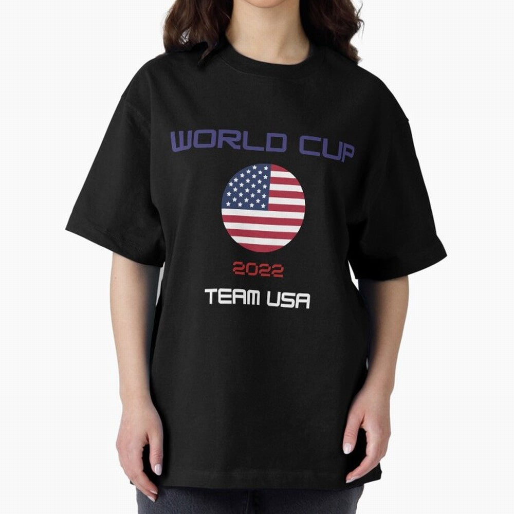 World cup 2022 Team USA Oversized T-Shirt Celebrate Golden Goal Energy in FIFA World Cup 2026 USA Canada Mexico for Fans of Mbappe and Neymar and England and Germany, Bringing Game Day Rituals, Football Legends, Country Pride and the Road to the