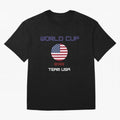 World cup 2022 Team USA Oversized T-Shirt Celebrate Golden Goal Energy in FIFA World Cup 2026 USA Canada Mexico for Fans of Mbappe and Neymar and England and Germany, Bringing Game Day Rituals, Football Legends, Country Pride and the Road to the
