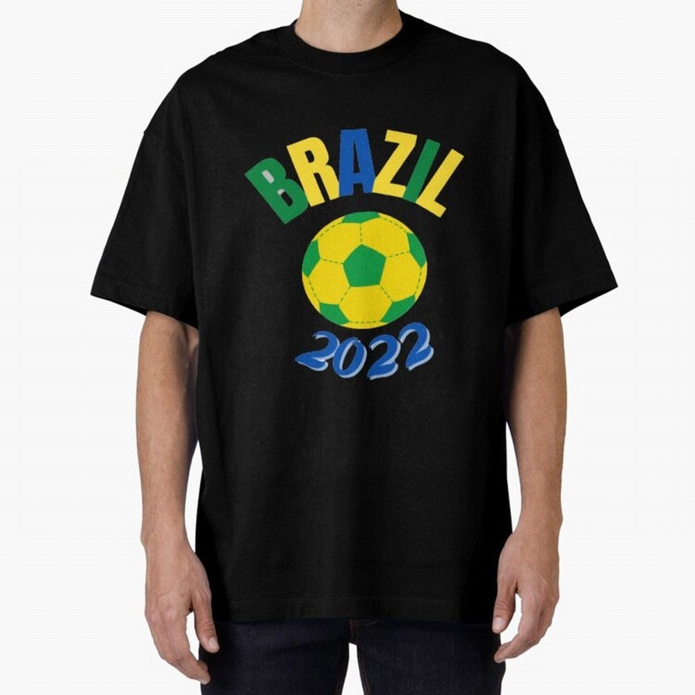 Brazil FIFA world cup 2022 T shirt Oversized T-Shirt Make Game Day About FIFA World Cup 2026 USA Canada Mexico for Fans of CR7 and Messi and Argentina, France and Brazil, Bringing Stadium Memories, Football Loyalty, International Chants and