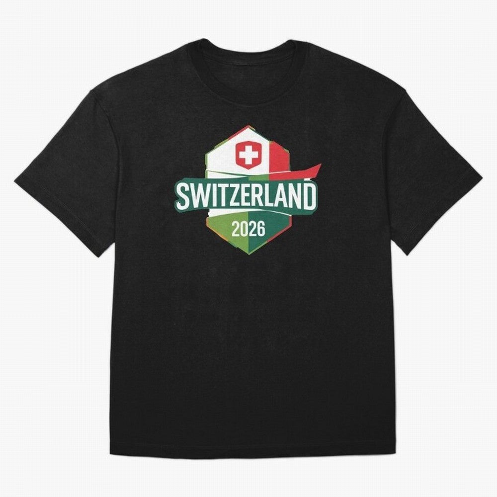 Switzerland WC2026 Oversized T-Shirt Make the Season About Match Day Hype around FIFA World Cup 2026 USA Canada Mexico, Haaland, France, Sports Nostalgia, International Competition, Famous Players and Unforgettable Victories; Ideal for Passionate