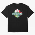 Switzerland WC2026 Oversized T-Shirt Make the Season About Match Day Hype around FIFA World Cup 2026 USA Canada Mexico, Haaland, France, Sports Nostalgia, International Competition, Famous Players and Unforgettable Victories; Ideal for Passionate