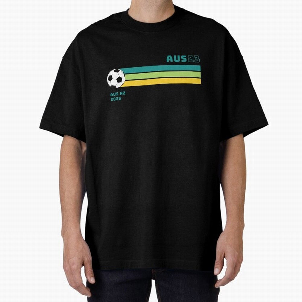 Australian Womens World Cup 2023 Oversized T-Shirt Celebrate Fan Culture around the FIFA World Cup 2026 USA Canada Mexico Journey through Neymar, Haaland and Cristiano Ronaldo Highlights, Argentina, France and Brazil Pride, Global Supporter Spirit,
