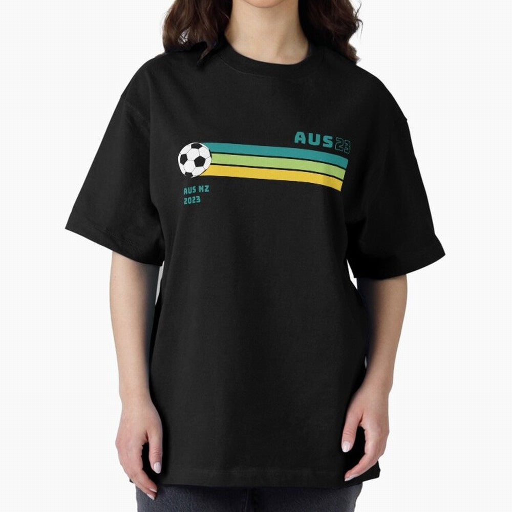 Australian Womens World Cup 2023 Oversized T-Shirt Celebrate Fan Culture around the FIFA World Cup 2026 USA Canada Mexico Journey through Neymar, Haaland and Cristiano Ronaldo Highlights, Argentina, France and Brazil Pride, Global Supporter Spirit,