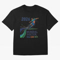 Triangular Goal Art 2026 Oversized T-Shirt Bring a Vintage Feel to FIFA World Cup 2026 Group Stage for Fans of Messi, CR7 and Mbappe and Argentina and Brazil, Bringing Champion Mindset, Group Stage Buzz, Knockout Tension and Passionate Fan Culture;