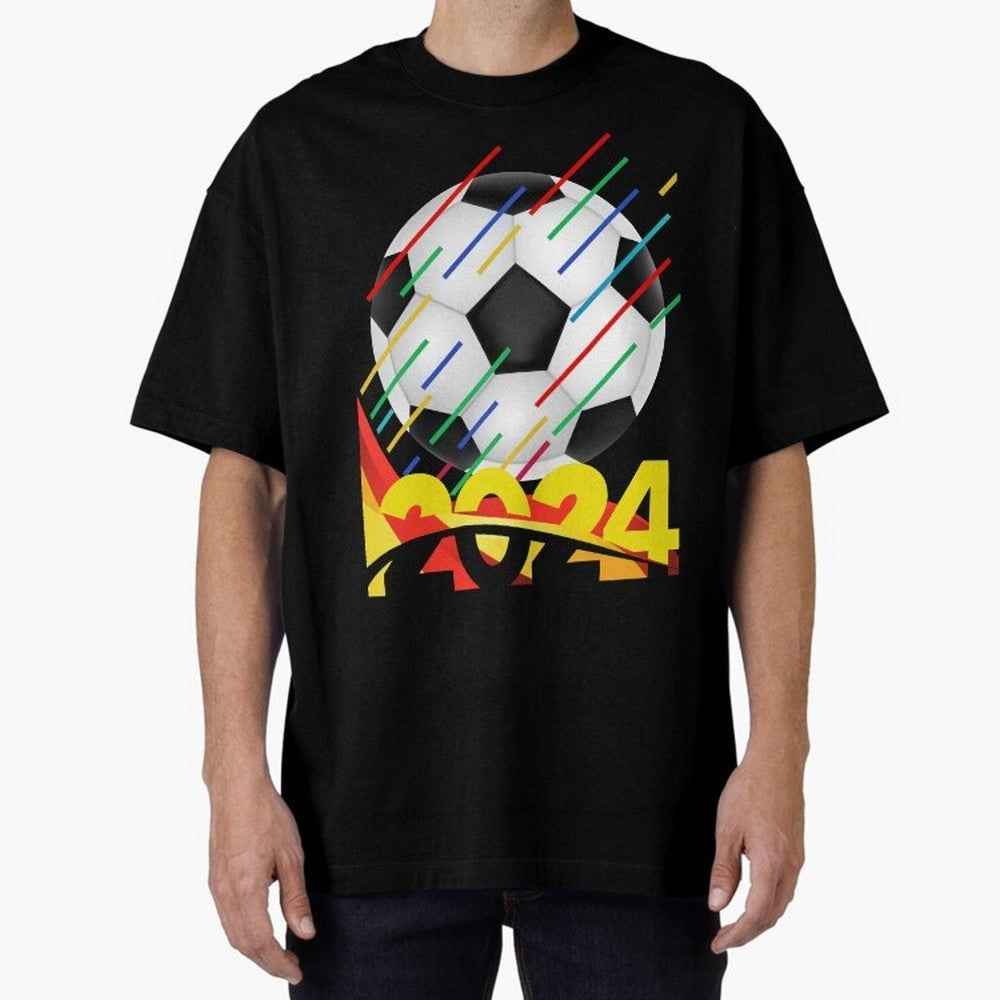 FOOTBALL 2024 Oversized T-Shirt Follow the Final Road of Global Football Passion for FIFA World Cup 2026 Group Stage, Connected to CR7 and Messi, England, Football History, Final Match Energy, Crowd Noise and Once in a Lifetime Moments; Made for