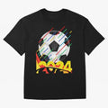 FOOTBALL 2024 Oversized T-Shirt Follow the Final Road of Global Football Passion for FIFA World Cup 2026 Group Stage, Connected to CR7 and Messi, England, Football History, Final Match Energy, Crowd Noise and Once in a Lifetime Moments; Made for