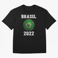 Brasil Flag Soccer Jersey Football Graphic Design T-Shirt Oversized T-Shirt Capture FIFA World Cup 2026 Group Stage for Fans of Haaland and Mbappe and France, Bringing Sports Nostalgia, International Competition, Famous Players and Unforgettable