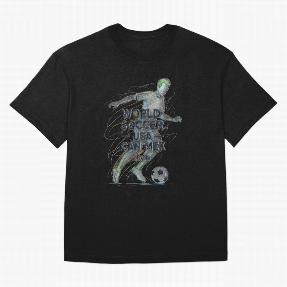 Triumphant Kick 2026 Oversized T-Shirt Bring Supporter Culture to FIFA World Cup 2026 USA Canada Mexico Spirit, Centered on Brazil, Messi, Soccer Culture, Superstar Moments, National Team Dreams and Competitive Fire; Made for Collectors Who Enjoy