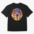 Global Football Fever (The Road to Victory) Oversized T-Shirt Bring a Champion Mindset to FIFA World Cup 2026 Group Stage for Fans of CR7 and Messi and Argentina, France and Brazil, Bringing Stadium Chants, National Pride, Trophy Dreams and