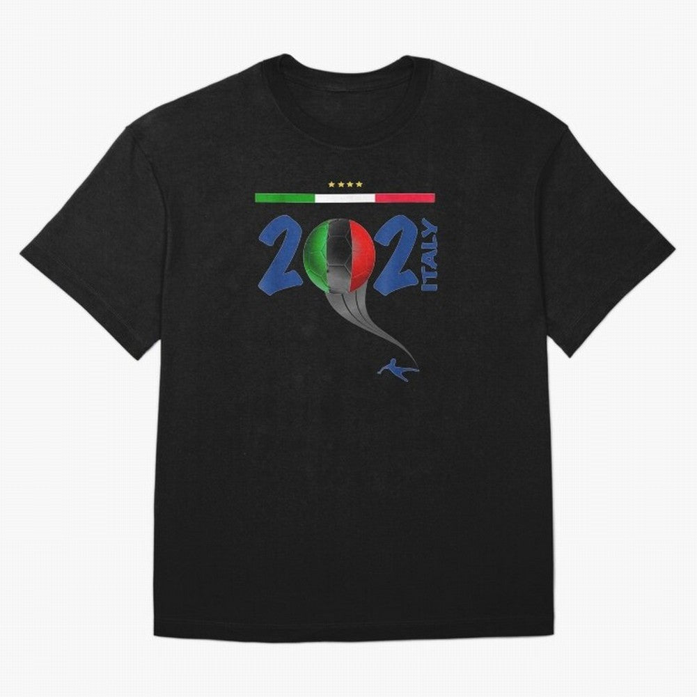 Italy Football - Italian Soccer National Team Oversized T-Shirt Bring Retro Soccer Energy to Match Day Hype around FIFA World Cup 2026 USA Canada Mexico, Mbappe, France, Sports Nostalgia, International Competition, Famous Players and Unforgettable