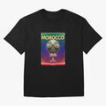 Morocco 2026 World Cup - Traditional Zellige Football Oversized T-Shirt Stand Out with Spirit from FIFA World Cup 2026 Group Stage for Fans of CR7 and Messi and Portugal, Spain and Germany, Bringing Retro Football Energy, Iconic Rivalries, Trophy