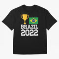 Brazil Soccer Team Fan Football Brazilian Flag 2022 T-Shirt - Brazil T shirt Soccer - Brazil Flag Vintage - Brazilian Oversized T-Shirt Live the Energy of FIFA World Cup 2026 USA Canada Mexico for Fans of CR7 and Messi and Netherlands, Bringing