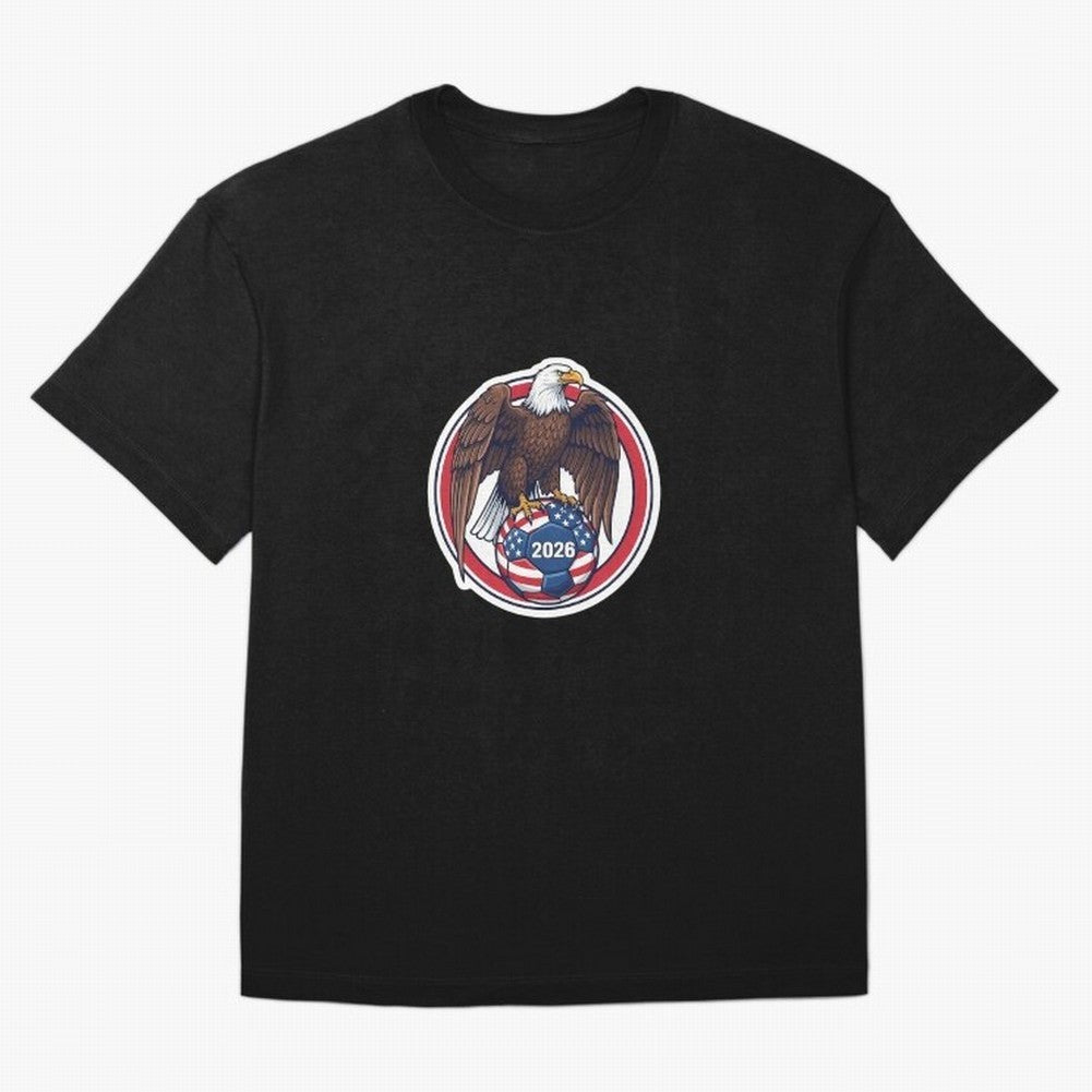 Usa Eagle Soccer 2026 American Pride Football Oversized T-Shirt Show Fan Pride Across Match Day Hype around FIFA World Cup 2026, Neymar, England, France and Netherlands, Champion Mindset, Group Stage Buzz, Knockout Tension and Passionate Fan
