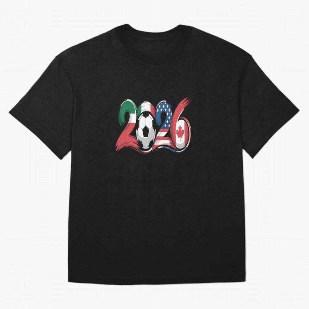 2026 Soccer Play Game Year Players Oversized T-Shirt Wear the Spirit of Global Football Passion for FIFA World Cup 2026 USA Canada Mexico, Filled with Messi, CR7 and Mbappe, England and Germany, Tournament Hype, Historic Matchups, Family Viewing