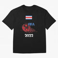 World Cup Qatar 2022 Costa Rica Oversized T-Shirt Show Fan Pride Across Match Day Hype around FIFA World Cup 2026 USA Canada Mexico, Messi and Cristiano Ronaldo, Spain and Netherlands, Sports Nostalgia, International Competition, Famous Players and