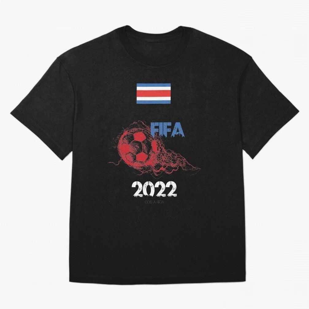 World Cup Qatar 2022 Costa Rica Oversized T-Shirt Show Fan Pride Across Match Day Hype around FIFA World Cup 2026 USA Canada Mexico, Messi and Cristiano Ronaldo, Spain and Netherlands, Sports Nostalgia, International Competition, Famous Players and