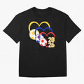 Football 2026 Hearts Colombia Sports Design Oversized T-Shirt Make Your Look Match the FIFA World Cup 2026 Group Stage Journey through Mbappe and Neymar Highlights, Germany Pride, Football Passion, Legendary Performances, Festival Vibes and