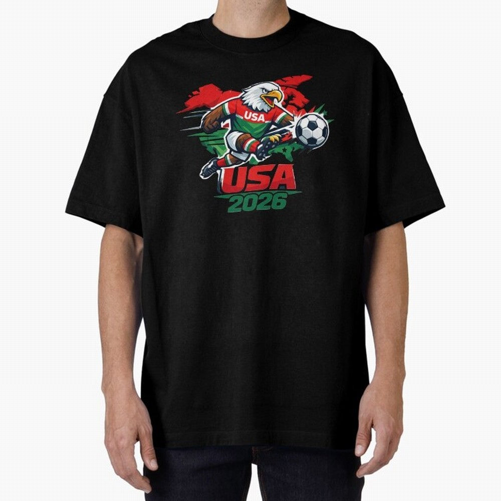 USA Canada Mexico Soccer Cup Oversized T-Shirt Honor Champions and Dreams in Match Day Hype around FIFA World Cup 2026 Group Stage, Cristiano Ronaldo, Haaland and CR7, Spain, Tournament Hype, Historic Matchups, Family Viewing Parties and Global