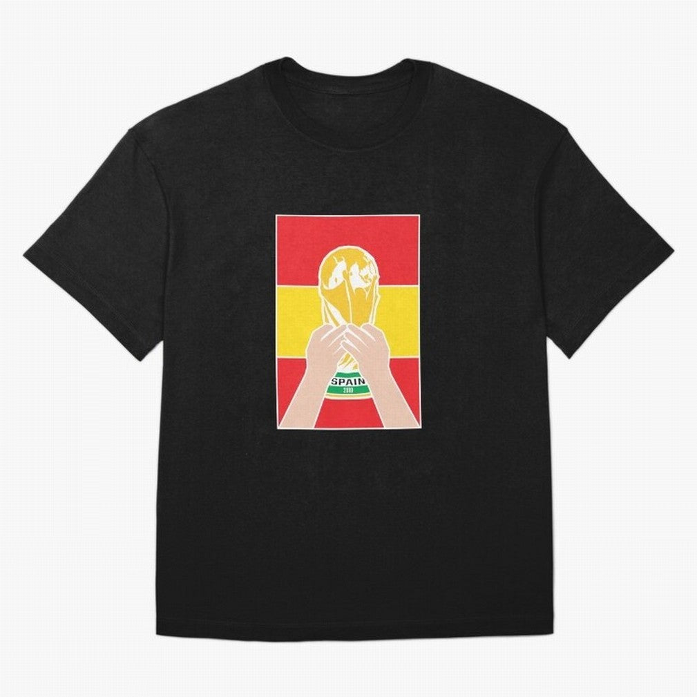 Champion Spain 2010 Oversized T-Shirt Cheer through Every Moment of FIFA World Cup 2026 USA Canada Mexico Connected to Messi and Cristiano Ronaldo, France Energy, Retro Football Energy, Iconic Rivalries, Trophy Chase Drama and Stadium Atmosphere;