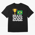Brazil Soccer Team Fan Football Brazilian Flag 2022 T-Shirt - Brazil T shirt Soccer - Brazil Flag Vintage - Brazilian Oversized T-Shirt Enjoy FIFA World Cup 2026 Featuring Mbappe, France and Portugal Energy, Tournament Hype, Historic Matchups,