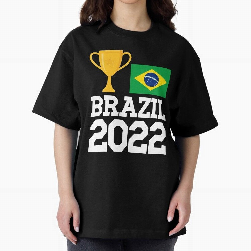 Brazil Soccer Team Fan Football Brazilian Flag 2022 T-Shirt - Brazil T shirt Soccer - Brazil Flag Vintage - Brazilian Oversized T-Shirt Enjoy FIFA World Cup 2026 Featuring Mbappe, France and Portugal Energy, Tournament Hype, Historic Matchups,