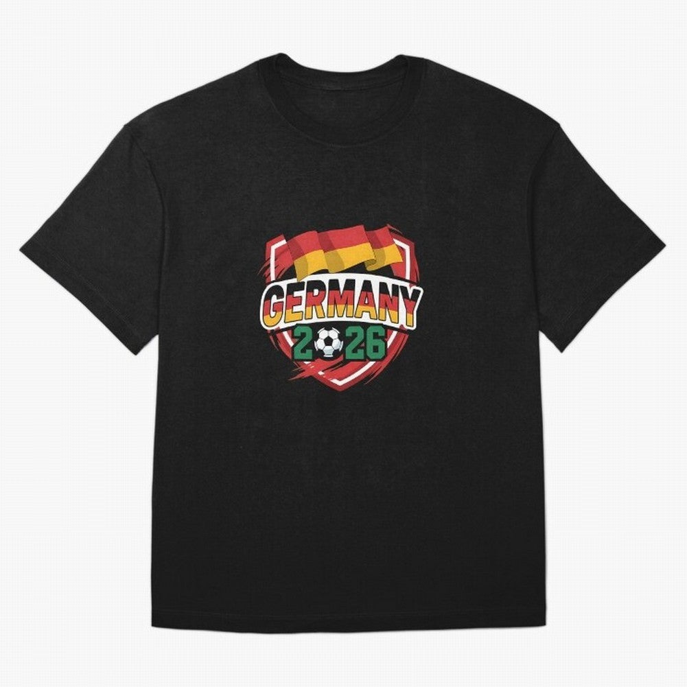 Germany World Cup 2026 Germany Football Oversized T-Shirt Live the Energy of FIFA World Cup 2026 Group Stage Spirit, Celebrating Argentina and Brazil, Messi, CR7 and Mbappe, Vintage Soccer Flavor, Modern Football Stars, National Flags and Final