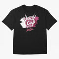 Qatar 2022 Oversized T-Shirt Mark Global Football Passion for FIFA World Cup 2026 USA Canada Mexico, with Messi, Neymar and Mbappe, Brazil, Retro Football Energy, Iconic Rivalries, Trophy Chase Drama and Stadium Atmosphere; Created for Match Day