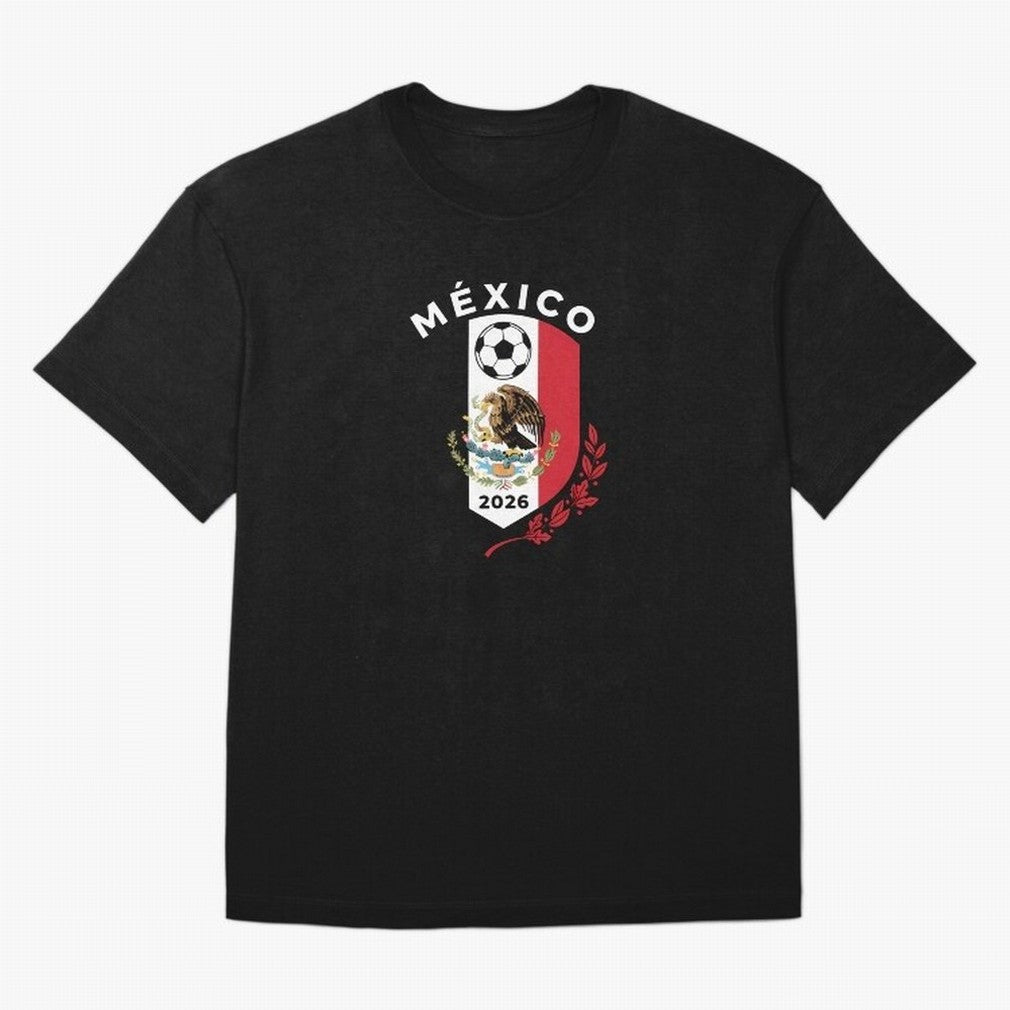 Mexico Emblem World Cup Soccer 2026 Football Crew T-Shirt_83050167 Oversized T-Shirt Mark Match Day Hype around FIFA World Cup 2026 Group Stage, Haaland, Argentina and Brazil, Vintage Soccer Flavor, Modern Football Stars, National Flags and Final