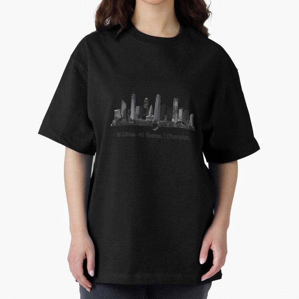 16 Cities 48 Teams 1 Champion World Cup 2026 Soccer T-Shirt_83656371 Oversized T-Shirt Capture Stadium Memories from the FIFA World Cup 2026 Group Stage Journey through Mbappe Highlights, Brazil, Portugal and Argentina Pride, Football Festival