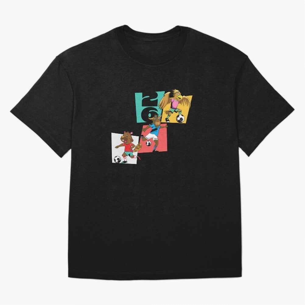 North America Mascots 2 T-Shirt_83568192 Oversized T-Shirt Bring Stadium Energy to FIFA World Cup 2026 USA Canada Mexico for Fans of Neymar, Haaland and Cristiano Ronaldo and Portugal, Bringing Sports Nostalgia, International Competition, Famous