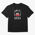 World Cup 2026 Haiti Football Fan Haitian Supporter T-Shirt_84687246 Oversized T-Shirt Follow the Road to Global Football Passion for FIFA World Cup 2026 Group Stage, Capturing Mbappe, Argentina and Brazil, Vintage Soccer Flavor, Modern Football
