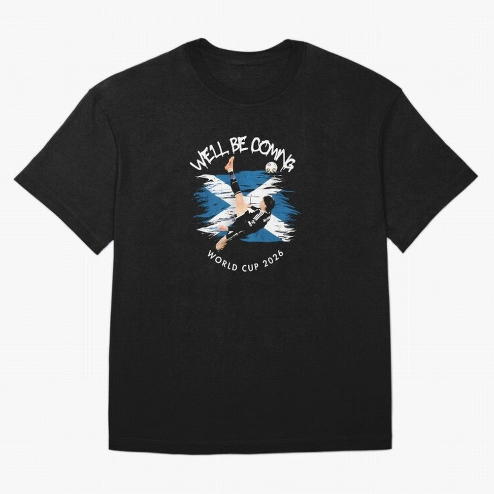 We'll be coming 2026 - Scotland World Cup 2026 ¨C Tartan Army Returns T-Shirt_83870657 Oversized T-Shirt Experience FIFA World Cup 2026 Celebrating Haaland, Spain Energy, Global Supporter Spirit, Legendary Goals, National Colors and Tournament