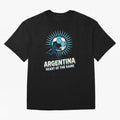 Argentina Heart of the Game ¨C Retro Soccer Fan Design Oversized T-Shirt Represent Fans Who Live for FIFA World Cup 2026 USA Canada Mexico Spirit, Celebrating England, France and Netherlands, Cristiano Ronaldo, Haaland and CR7, Fan Favorite