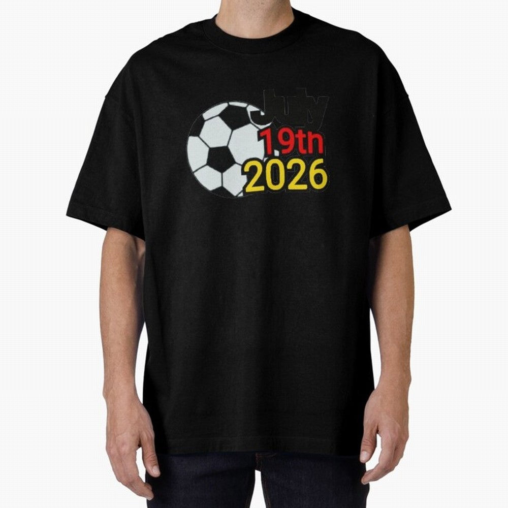 USA 2026- Germany Oversized T-Shirt Feel International Energy from FIFA World Cup 2026 USA Canada Mexico Spirit, Made for France, Mbappe, Sports Nostalgia, International Competition, Famous Players and Unforgettable Victories; Perfect for Fans,