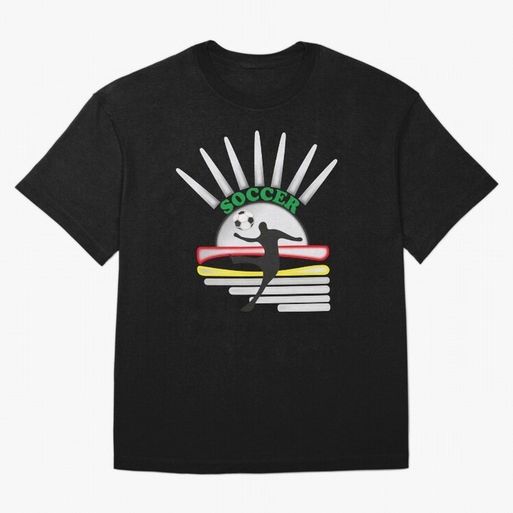 Football player football sun Oversized T-Shirt Create FIFA World Cup 2026 Spirit, with Portugal, Messi, Neymar and Mbappe, Championship Spirit, Famous Goals, Roaring Crowds and International Football Unity; Perfect for Supporters Who Want Bold