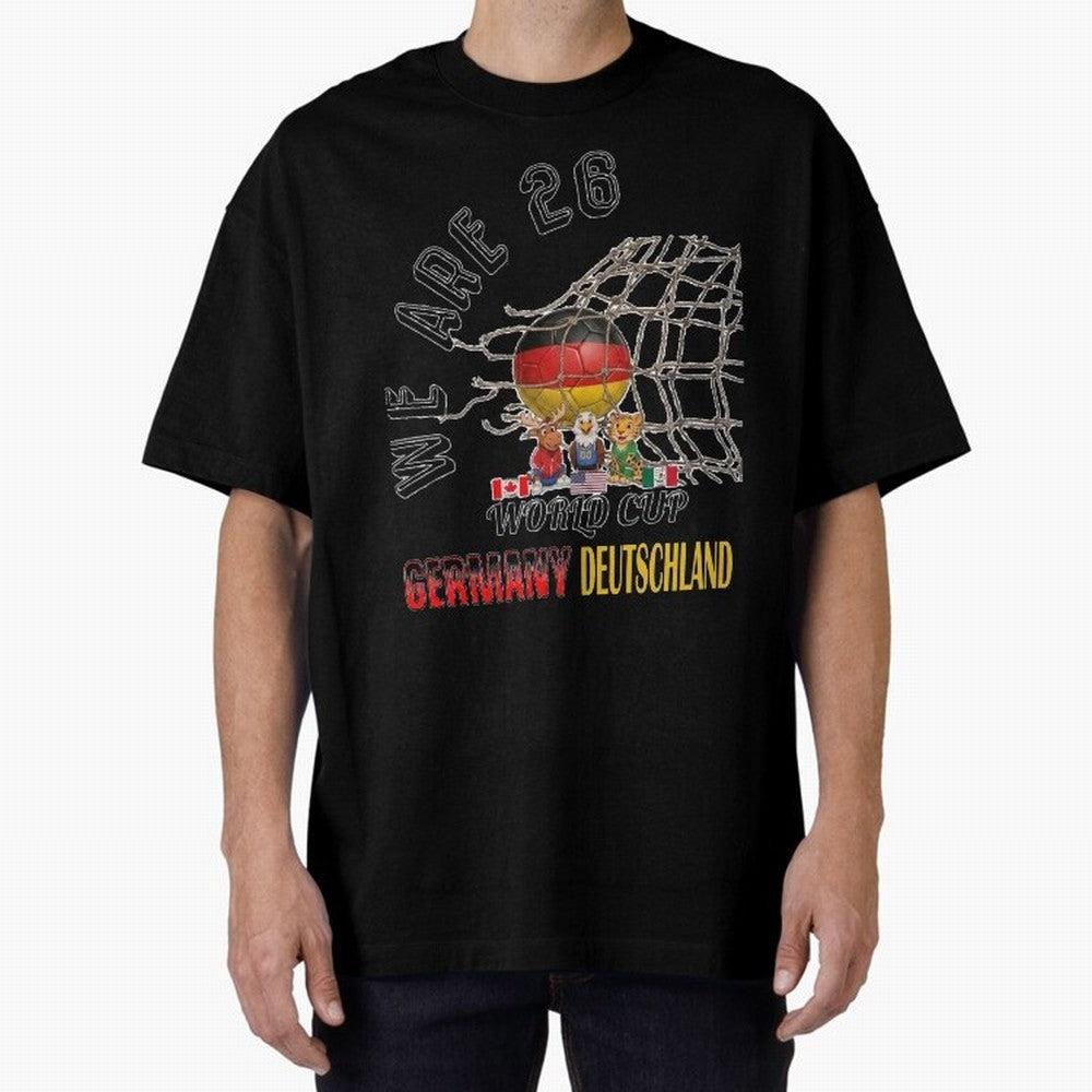 World cup 26 - Germany Oversized T-Shirt Elevate Match Day Hype around FIFA World Cup 2026 Group Stage, Mbappe and Neymar, England, Classic Soccer Heritage, Championship Pressure, Fan Loyalty and International Pride; Made for Collectors Who Enjoy