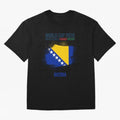 BOSNIA WORLD CUP 2026 Oversized T-Shirt Show Your Tournament Heart for Global Football Passion for FIFA World Cup 2026 USA Canada Mexico, Highlighting Messi, CR7 and Mbappe, France, Goal Celebration Energy, Supporter Heritage, Football Icons and