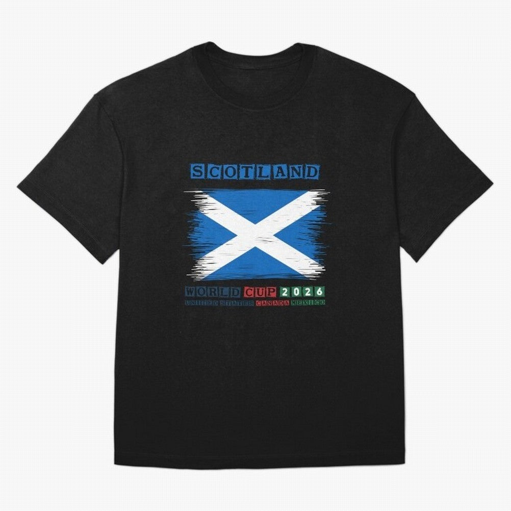 SCOTLAND WORLD CUP 2026 Oversized T-Shirt Celebrate the Stars of FIFA World Cup 2026 Group Stage Spirit, Driven by Netherlands, CR7, Tournament Hype, Historic Matchups, Family Viewing Parties and Global Sports Pride; Great for Supporters Who Love