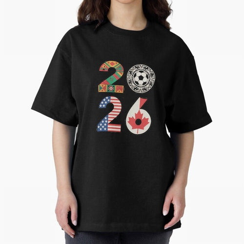 2026 Football Countries Design ¨C USA, Canada & Mexico Inspired Art Oversized T-Shirt Celebrate the Magic of Match Day Hype around FIFA World Cup 2026, Messi and Cristiano Ronaldo, Netherlands, Champion Mindset, Group Stage Buzz, Knockout Tension