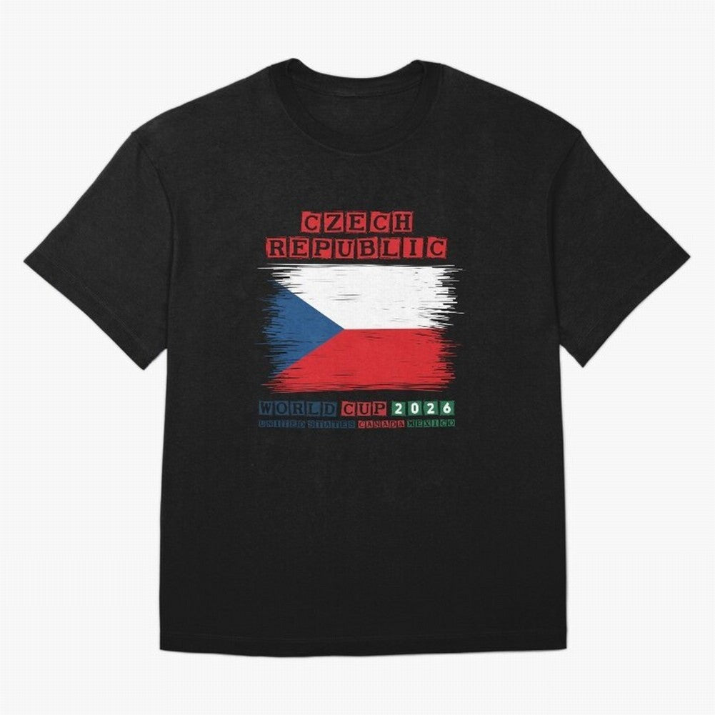 Czech Republic WORLD CUP 2026 Oversized T-Shirt Spotlight Match Day Hype around FIFA World Cup 2026, Neymar, Haaland and Cristiano Ronaldo, Germany, Classic Soccer Heritage, Championship Pressure, Fan Loyalty and International Pride; Built for