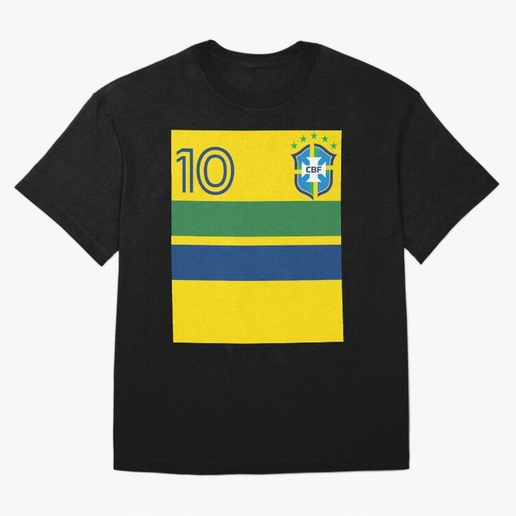 Brazil | 2026 World Cup Fan Apparel Oversized T-Shirt Celebrate Football Heritage in Global Football Passion for FIFA World Cup 2026 USA Canada Mexico, Capturing Mbappe, Brazil, Portugal and Argentina, Stadium Memories, Football Loyalty,