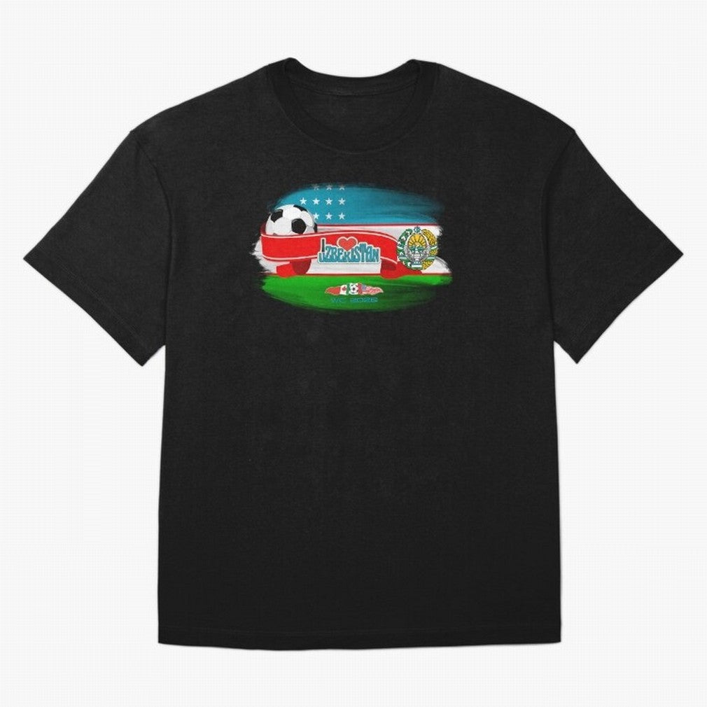 UzbekistanWC 2026 Oversized T-Shirt Treasure the FIFA World Cup 2026 USA Canada Mexico Journey through CR7 and Messi Highlights, Brazil Pride, Soccer Culture, Superstar Moments, National Team Dreams and Competitive Fire; Ideal for Fans Who Follow